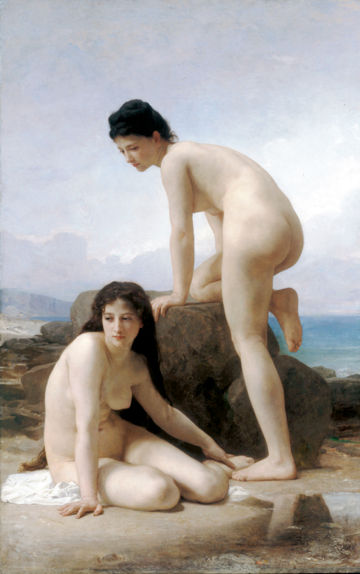  阿道夫·布格罗 Adolphe Bouguereau —— 两浴女